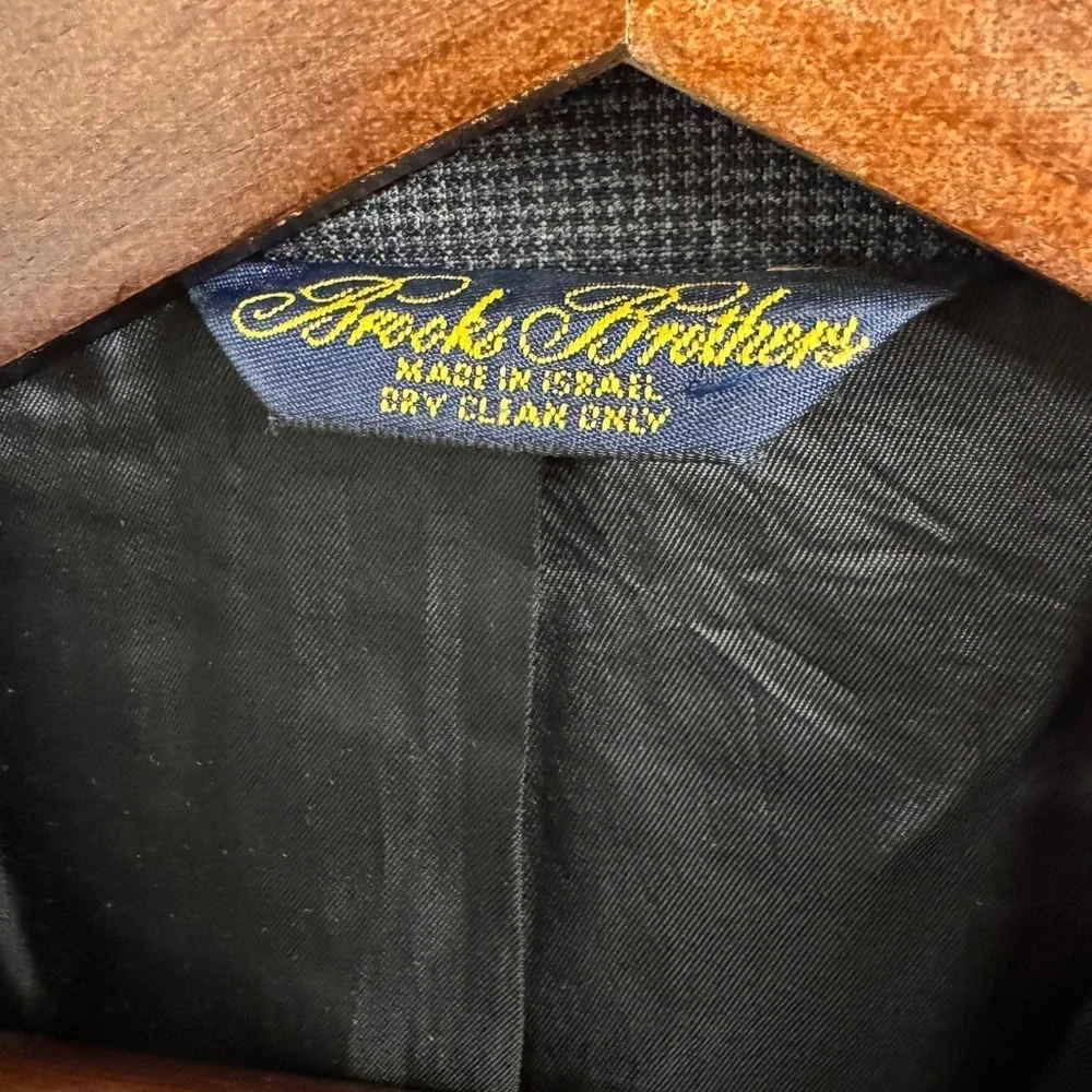 Brooks Brothers Brooksease Blazer Men’s 42L Gray Wool Two-Button Jacket